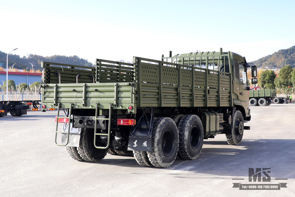 ລົດບັນທຸກນອກຖະໜົນ 6x4 Dongfeng_210 hp Flathead Row Half Cab Modification Transport truck_Dongfeng Cargo Truck Export Special Vehicle