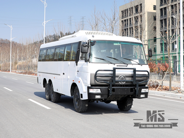 Dongfeng Six-wheel Drive Off Road Bus 190 hp 6*6 Manual Bus 6-speed with Bumper Dongfeng Bus for sale _Conversion Manufacturer Export Special Vehicle