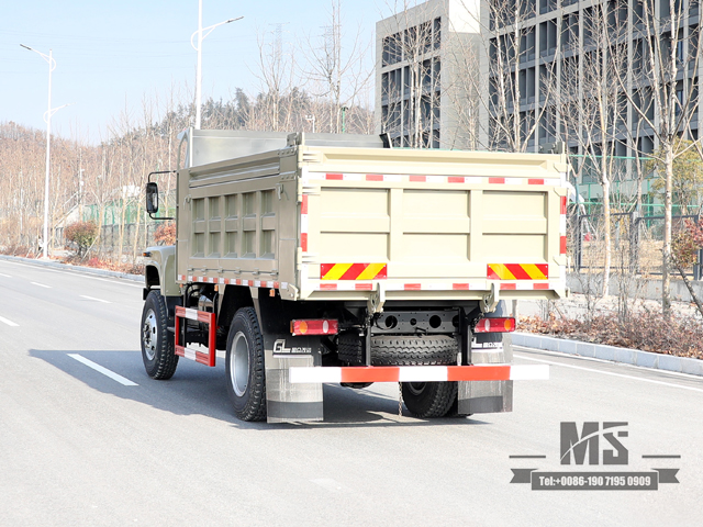 Camel Grey Four wheel Drive 170hp Dump Truck_Dongfeng 4*4 Tipper Truck Pointed Head Single Row Mining Truck For Sale_Export ພາຫະນະພິເສດ