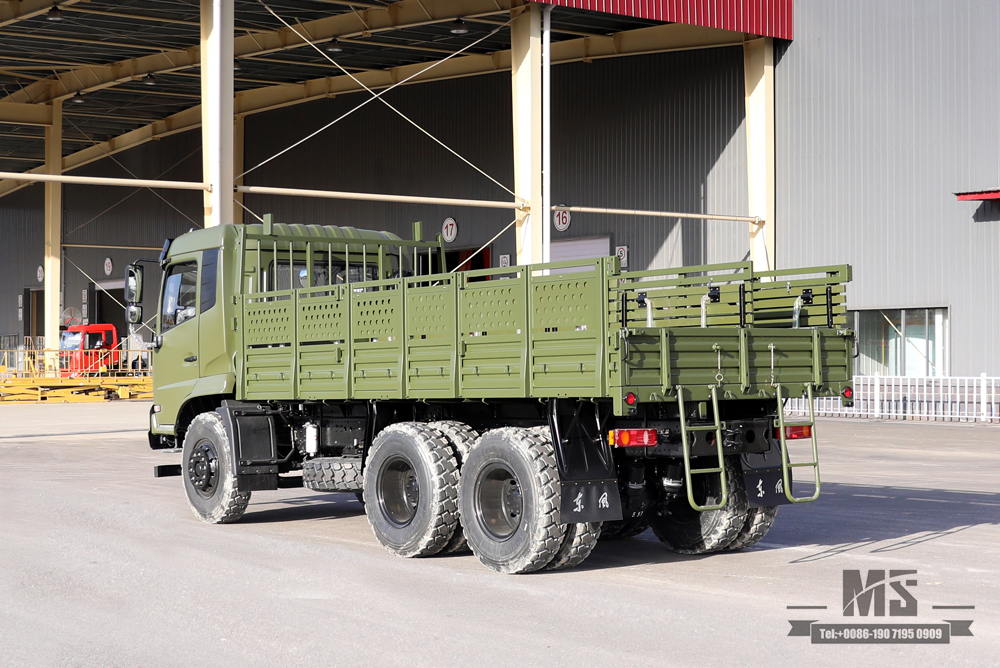 ລົດບັນທຸກນອກຖະໜົນ 6x4 Dongfeng_210 hp Flathead Row Half Cab Modification Transport truck_Dongfeng Cargo Truck Export Special Vehicle