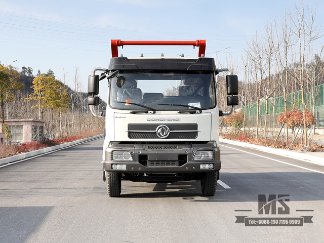 4*2 Dongfeng Swing Arm ລົດບັນທຸກ_ 190hp Pointed Head Single Row Cab Garbege Truck Sanitation Truck for sale_Export Special Vehicle 