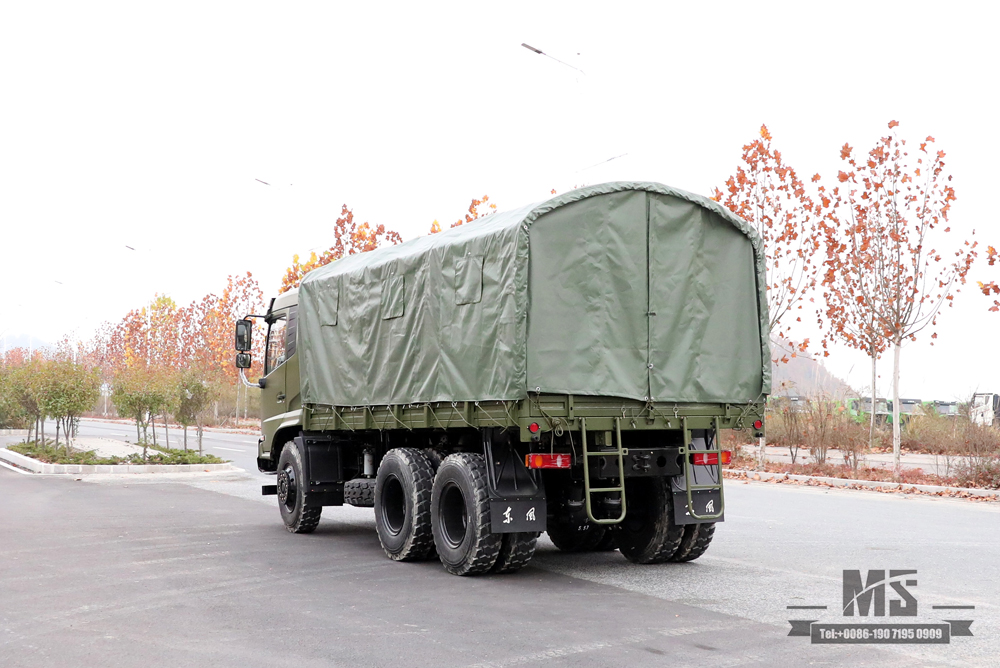 6x4 210 hp Dongfeng off-road truck_ Flathead Row Half Cab Transport truck Cargo Truck For sale_Dongfeng Export ຍານພາຫະນະພິເສດ