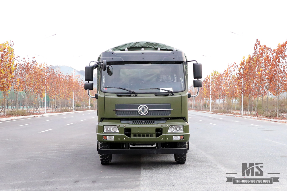 6x4 210 hp Dongfeng off-road truck_ Flathead Row Half Cab Transport truck Cargo Truck For sale_Dongfeng Export ຍານພາຫະນະພິເສດ