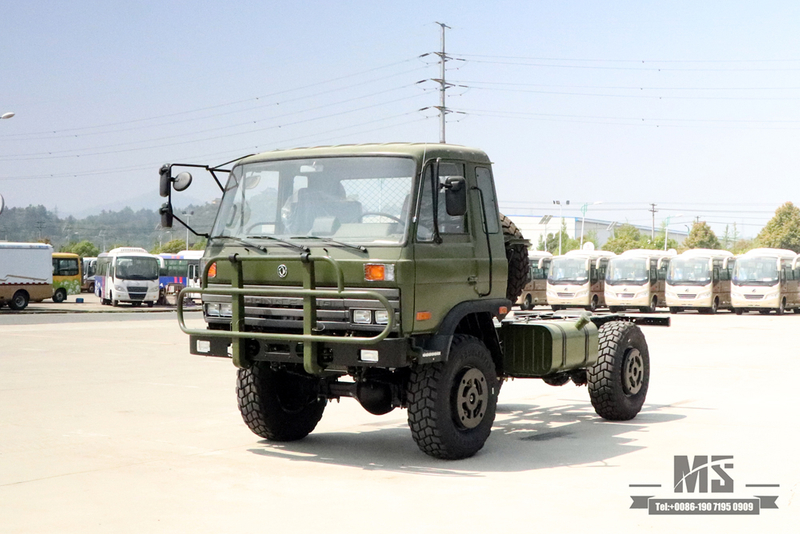 4*4 Dongfeng 2070 Off Road Truck Chassis_ 190hp One and a half 153 Cab Transport Chassis for Sale_Dongfeng Four wheel Drive Export Special Vehicle Chassis