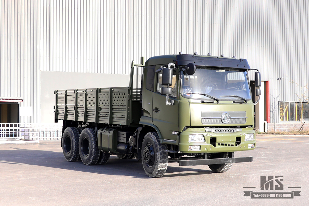 ລົດບັນທຸກນອກຖະໜົນ 6x4 Dongfeng_210 hp Flathead Row Half Cab Modification Transport truck_Dongfeng Cargo Truck Export Special Vehicle