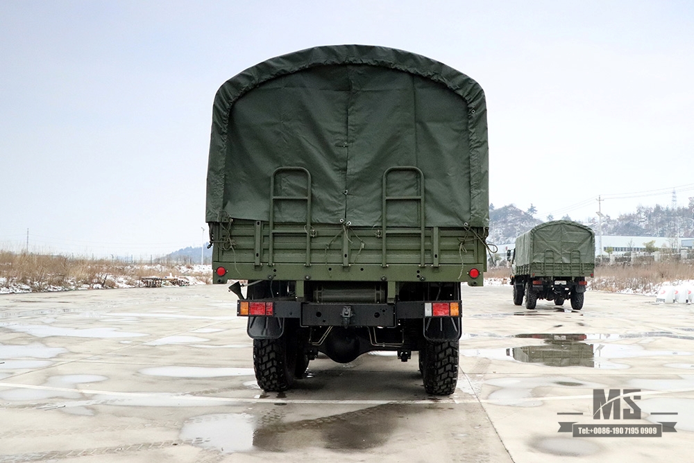 Dongfeng Six wheel Drive EQ2100 Off-road Truck_6*6 3.5 T Classic Army Green Long Head Truck With Tarpaulin Pole for sale_Dongfeng 245 Diesel Troop Carrier Export ຍານພາຫະນະພິເສດ 