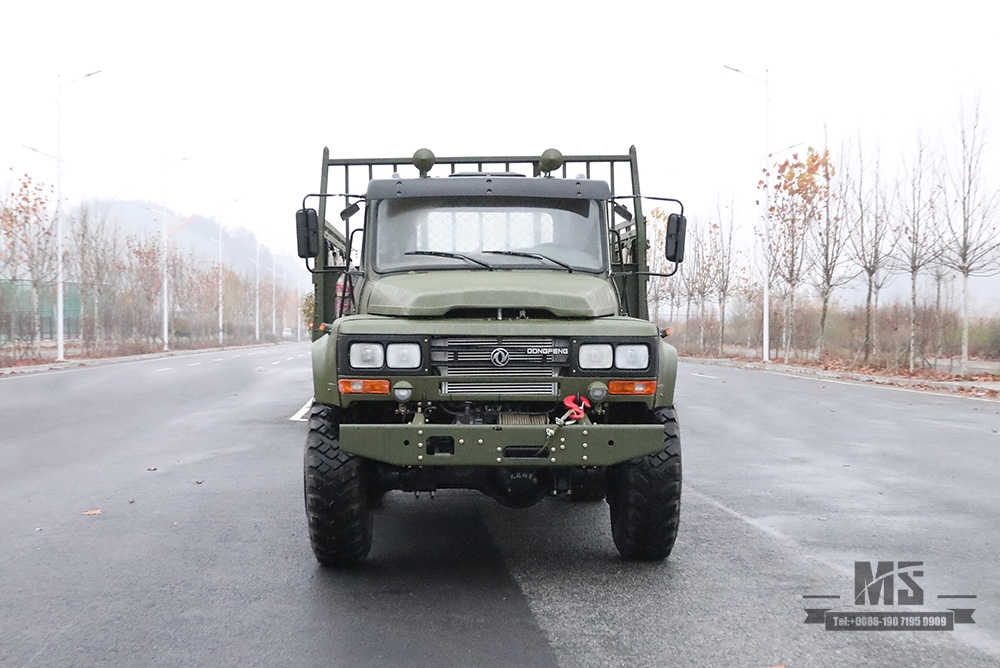 Dongfeng Army Green Six Wheel Drive EQ2100 _6×6 190 hp Classic Pointed Head 3.5T Three Axle Off-road Truck for sale_Dongfeng 245 Troop Carrier Export ຍານພາຫະນະພິເສດ 