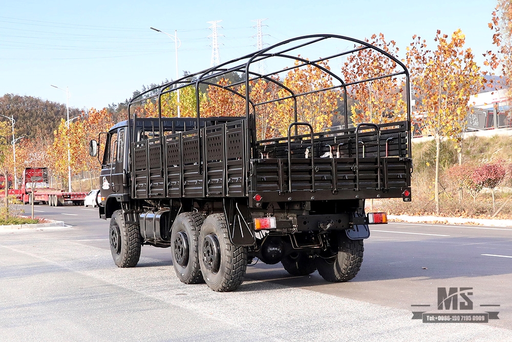 Dongfeng EQ2102 Off-road ສາມເພນ Truck_190 HP ຂັບລົດຫົກລໍ້ Black Cargo Vehicle_All-wheel drive EQ2102G ສົ່ງອອກຍານພາຫະນະຈຸດປະສົງພິເສດ