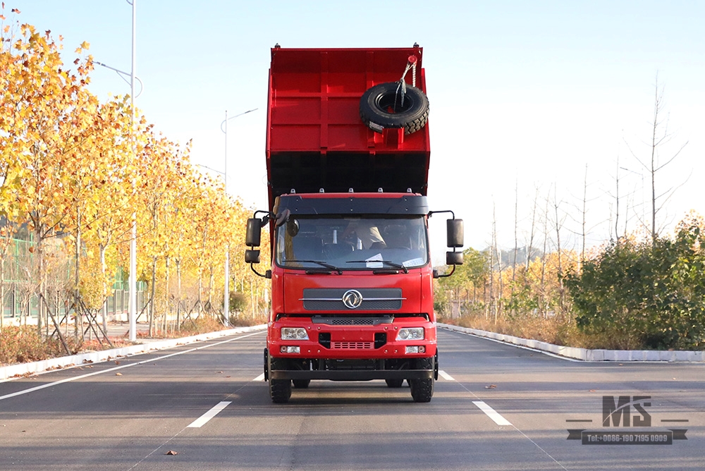 Dongfeng 4*2 Dump Truck Tipper Truck_ 210hp Flat Head Row Half Mining Site Transportation Truck_Export ພາຫະນະພິເສດ