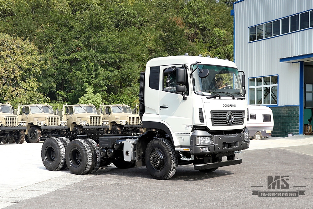 280 HP Heavy Commercial Vehicle Chassis_Dongfeng 6×4 Dump Truck Chassis Modification_Dongfeng Off-road ສາມເພນໜ້າ 5T ຫລັງຄູ່ 10T ລົດພິເສດ