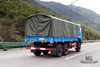 Dongfeng Six Wheel Drive Transportation Truck_340hp Dongfeng 6*6 Flat Head Cargo Truck With Canopy pole Brake Water Cooling Tank Long Distance Truck_Export ຍານພາຫະນະພິເສດ