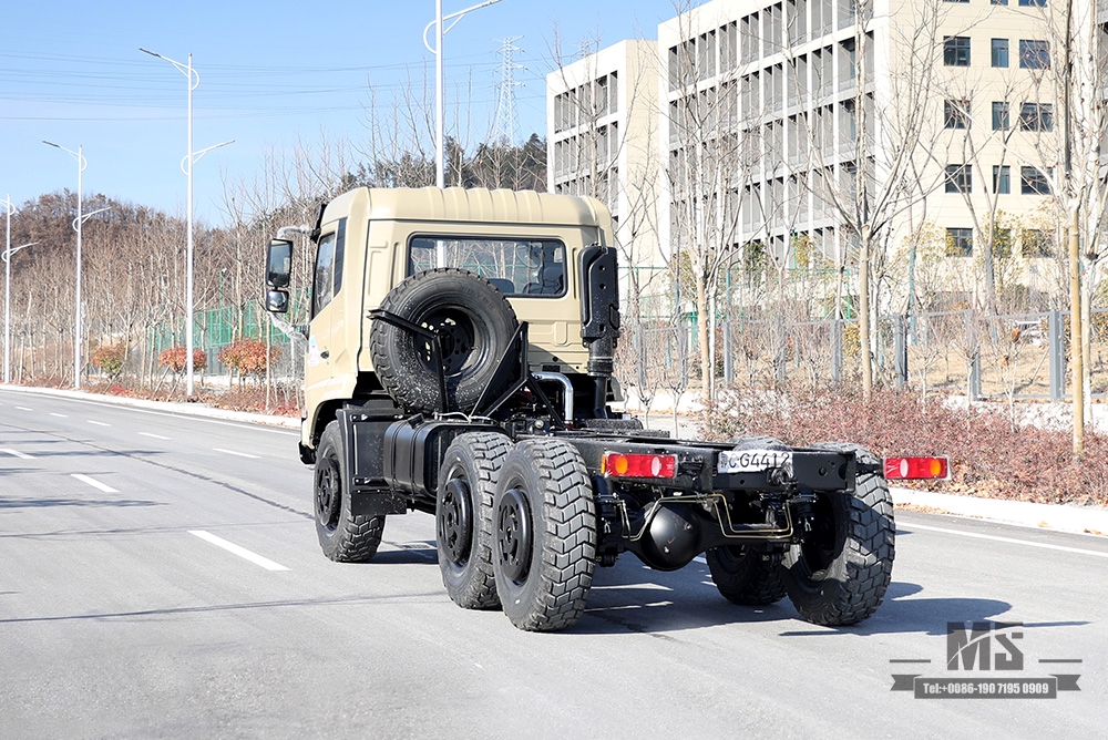 210hp Dongfeng Six wheel Chassis for Sale_6*6 EQ2102 Flathead Head Truck Chassis Coversion Manufacturer_Dongfeng 6×6 Export Special Vehicle Chassis