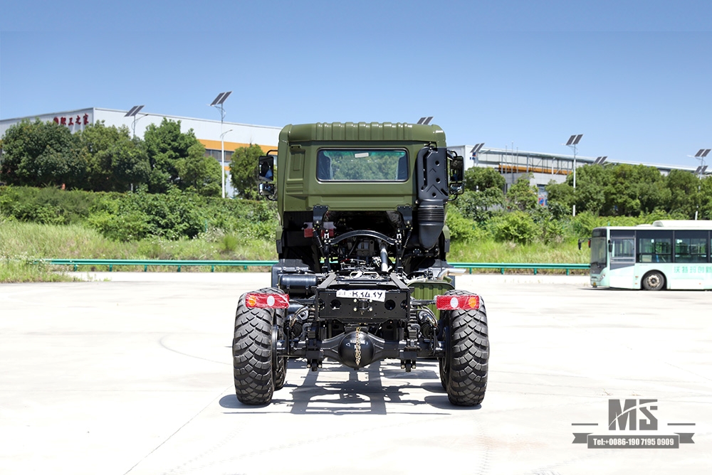 Dongfeng Six wheel Drive Chassis_6×6 340hp Flat Head One and a half Row Chassis Cargo Truck Chassis_6*6 Export Special Vehicle