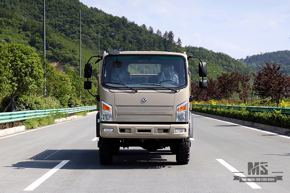 Beige 190HP Dongfeng EQ2082 6WD Off-road Truck_Dongfeng Six Wheel Drive Flathead 6X6 Diesel Cargo Truck Transportation Truck_Export ຍານພາຫະນະພິເສດ