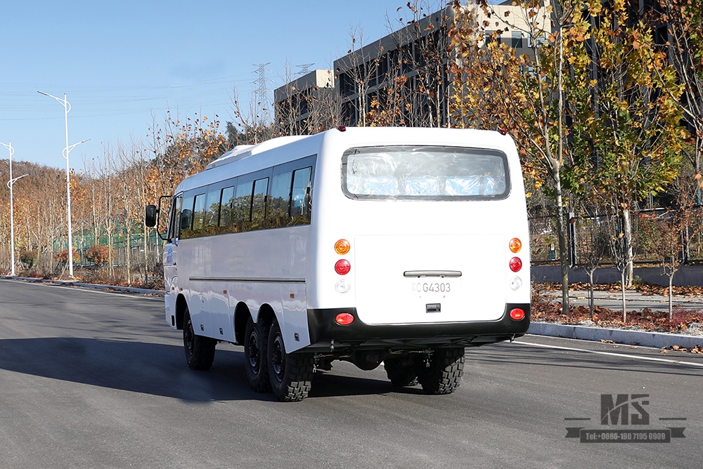 190 ແຮງມ້າ Dongfeng ຂັບລົດຫົກລໍ້ Off Road Bus 6*6 Manual Six-speed Bus_Dongfeng Bus Conversion Manufacturer Export Special Vehicle