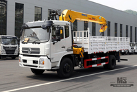 10 Tons Four-section Arm Truck-mounted Crane_SQ10SK3Q Straight Arm Crane Truck-mounted Lifting Transport Truck_ລົດບັນທຸກ mounted Crane Modification Manufacturer Dongfeng Vehicle