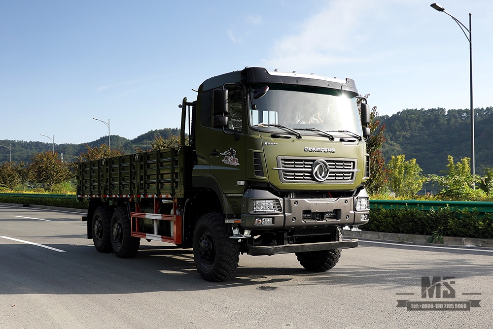 340hp Dongfeng Six wheel Drive Off Road Truck 6×6 Dongfeng Flat Head 1 and a Half Row Cargo Truck Vehicle AWD 6*6 Export Special Vehicle