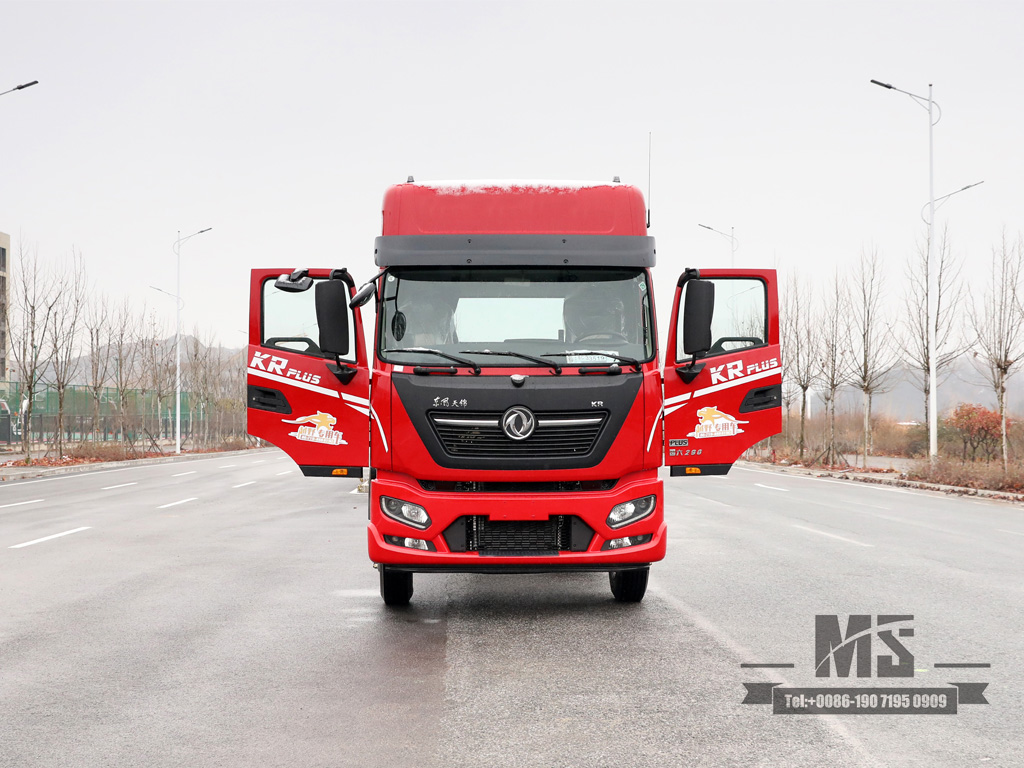 4×2 Flat Head Roof High Double Bedroom Cab Cargo Chassis | Dongfeng 4*2 290HP Off Road Chassis ລົດບັນທຸກ