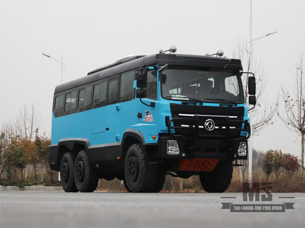 Dongfeng AWD 25 Seater Bus Dongfeng | 6x6 mountainBus ລົດເມ Off-road ໃນເຂດບໍ່ແຮ່ | ລົດເມຈີນ