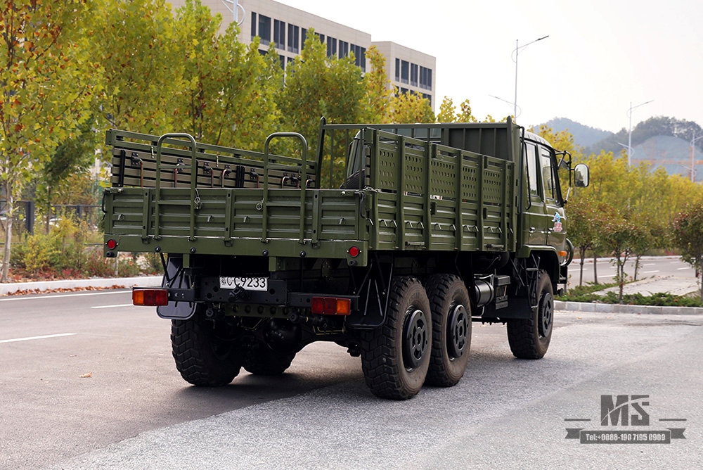 190hp Dongfeng EQ2102 Six Wheel Drive Truck_6×6 EQ246 153 Double Row Cab Army ລົດບັນທຸກສີຂຽວ _Dongfeng Truck ສົ່ງອອກຍານພາຫະນະຈຸດປະສົງພິເສດ