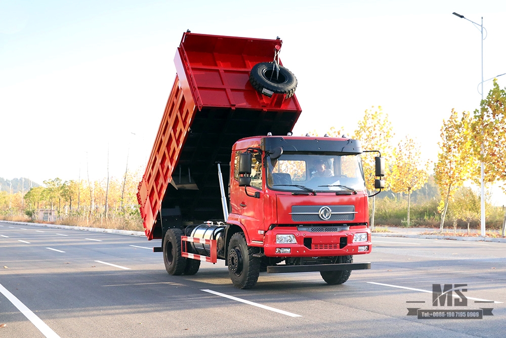 Dongfeng 4*2 Dump Truck Tipper Truck_ 210hp Flat Head Row Half Mining Site Transportation Truck_Export ພາຫະນະພິເສດ