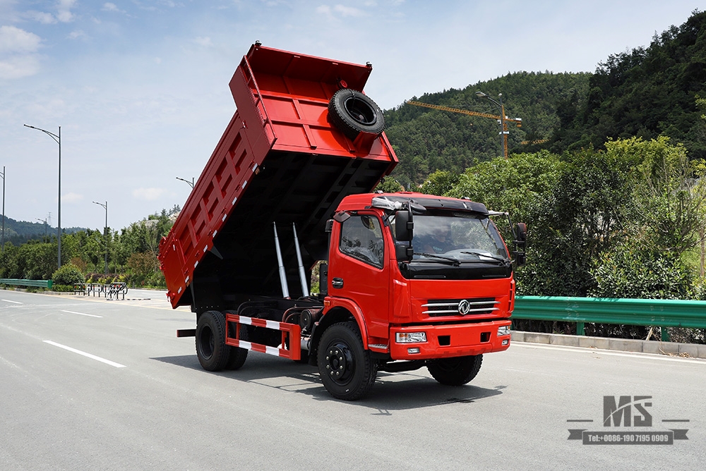 Dongfeng 4×2 160HP ລົດບັນທຸກ Tipper ຂະຫນາດນ້ອຍ Dump Truck_Left/Right Hand Light Truck 5T Single Row Micro Truck_Export ຜູ້ຜະລິດແປງລົດບັນທຸກພິເສດ