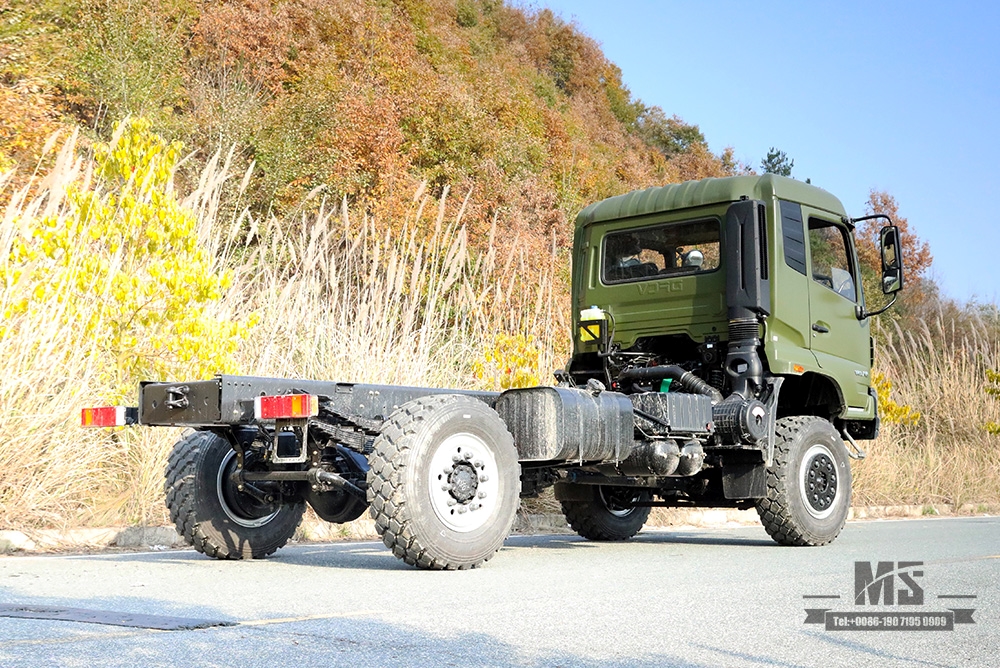 260HP Dongfeng Four Wheel Drive Cargo Truck Chassis_4*4 Off-road Truck Chassis For Sale_Export Special Purpose Truck Chassis