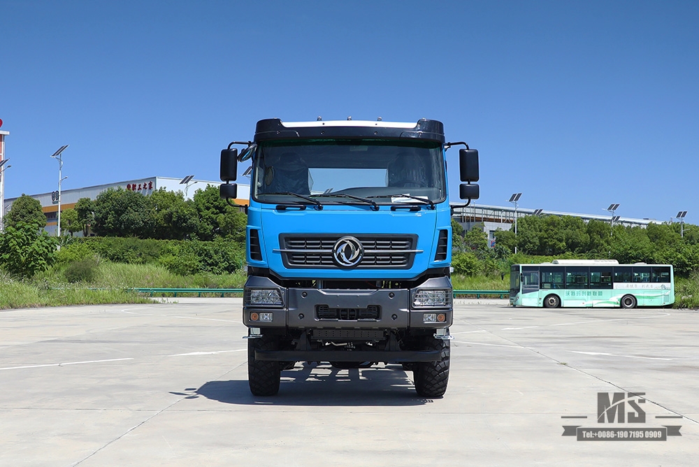340hp Dongfeng Six Wheel DriveTruck Chassis_Dongfeng 6*6 Flat Head Cargo Chassis With Brake Water Cooling Tank _Export Special Chassis