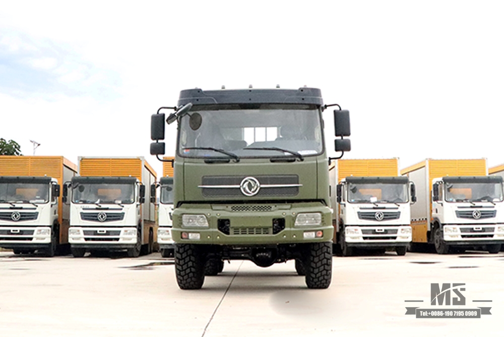 190hp ຂັບລົດຫົກລໍ້ Dongfeng Off Road Truck _ 6×6 Dongfeng Flat Head 1 and a half Row Cargo Truck Vehicle AWD 6*6 Export Special Vehicle