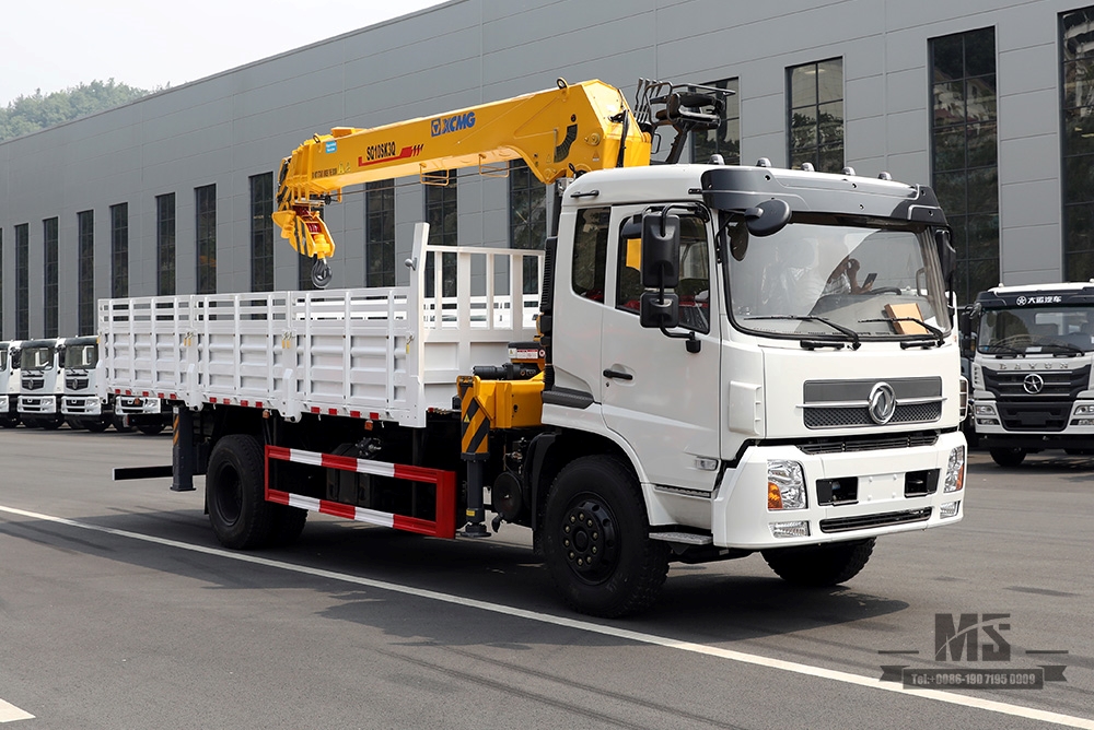 10 Tons Four-section Arm Truck-mounted Crane_SQ10SK3Q Straight Arm Crane Truck-mounted Lifting Transport Truck_ລົດບັນທຸກ mounted Crane Modification Manufacturer Dongfeng Vehicle