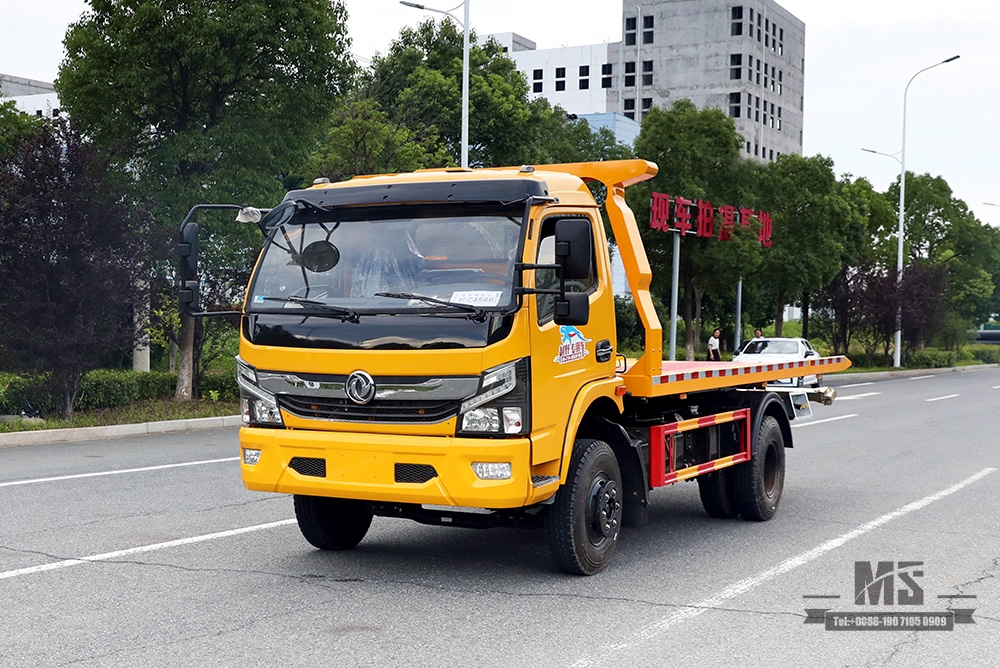 Dongfeng 4*2 Wrecker ແຜ່ນເກັບກູ້ເຄິ່ງຊັ້ນ Dongfeng Road Rescue Clearance Vehicle Export Special Tow Truck