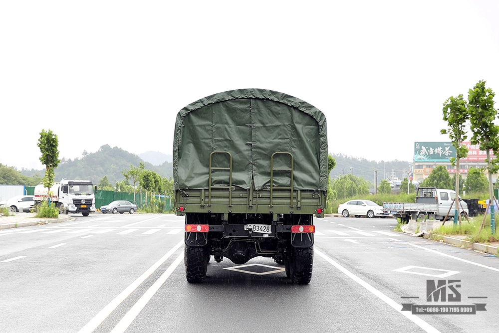 Dongfeng Six wheel Drive Truck for Sale_6*6 Army Green Flathead Head Truck Manufacturer_Dongfeng 6WD Export ພາຫະນະພິເສດ