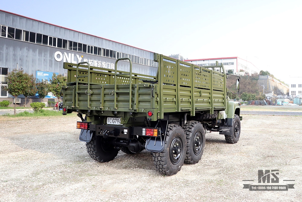 Dongfeng Army Green EQ2100 Off-road Truck_6×6 190 hp Classic Pointed Head Off-road Vehicle for sale_Dongfeng 6WD 245 Diesel Troop Carrier Export ຍານພາຫະນະພິເສດ 