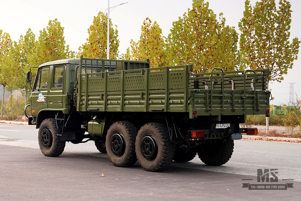 190hp Dongfeng EQ2102 Six Wheel Drive Truck_6×6 EQ246 153 Double Row Cab Army ລົດບັນທຸກສີຂຽວ _Dongfeng Truck ສົ່ງອອກຍານພາຫະນະຈຸດປະສົງພິເສດ