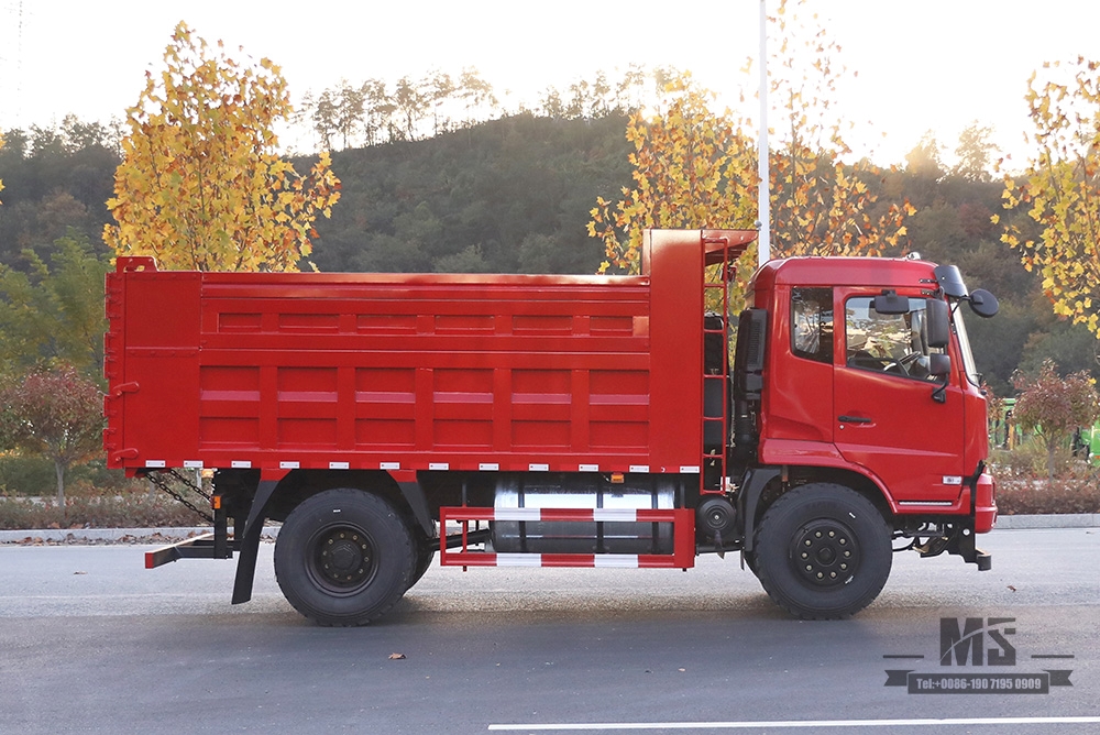 210hp Dongfeng 4*2 Tipper Truck_ Flat Head Row Half Dump Truck Off Road Transportation Truck_Export Special Vehicle