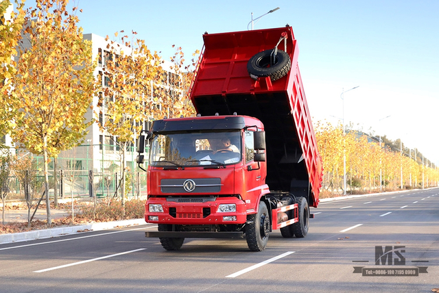Dongfeng 4*2 Dump Truck Tipper Truck_ 210hp Flat Head Row Half Mining Site Transportation Truck_Export ພາຫະນະພິເສດ