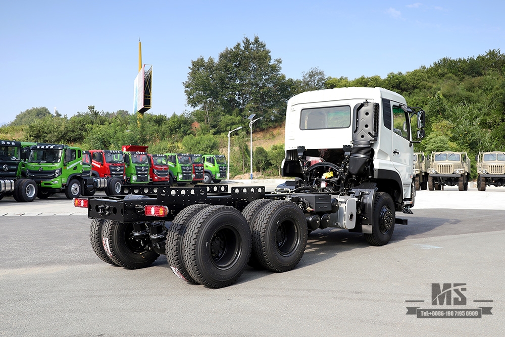 280 HP Heavy Commercial Vehicle Chassis_Dongfeng 6×4 Dump Truck Chassis Modification_Dongfeng Off-road ສາມເພນໜ້າ 5T ຫລັງຄູ່ 10T ລົດພິເສດ