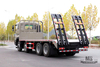 Dongfeng 4-axle excavator truck_8*4 with tail climber 7m6 flatbed truck_export special logistics storage trucks