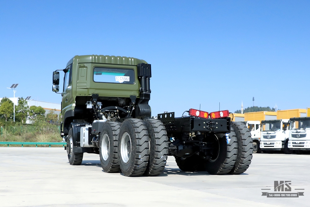 375hp Dongfeng 6*4 Off Road Truck Chassis_Dongfeng 6x4 Off-road Flathead Row Half Chassis_Export Special Vehicle Chassis