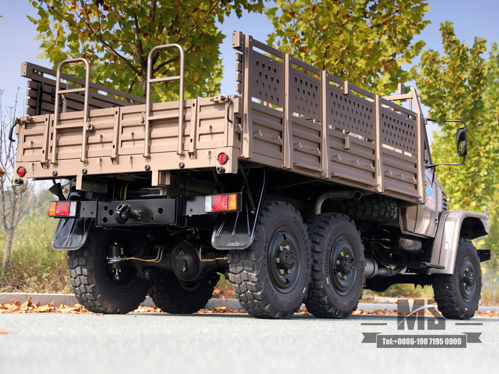 Classic EQ2082 Champagne Color Vehicle 6x6 Dongfeng pointed single rows mining Trucks Special Purpose Vehicle