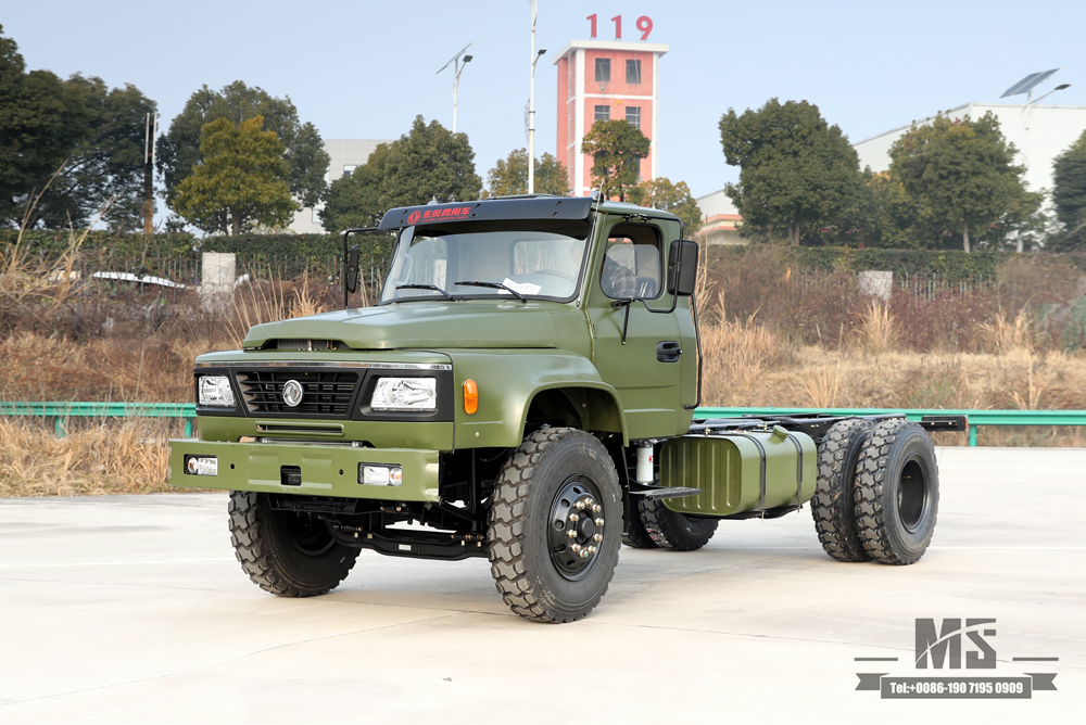 Dongfeng 4*2 Off Road Chassis_210 hp Tip Head Row Cargo Chassis for sale_Dongfeng Export Special Vehicle Chassis