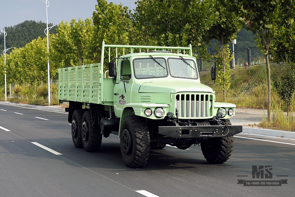 Dongfeng Six Wheel Drive EQ2100 Off Road Truck_190hp Dongfeng 3.5T Three Axle Mint Green Row Single Pointed Head AWD Truck_Export ພາຫະນະຈຸດປະສົງພິເສດ 