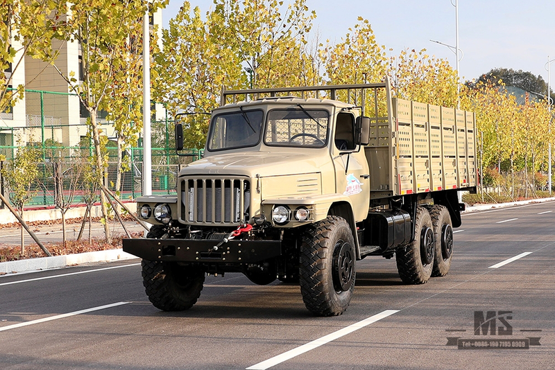 6×6 Dongfeng EQ2100 Truck_190hp Dongfeng Six wheel Drive LongHead Single Row High Cargo Box Transportation Truck_AWD Export Special Truck