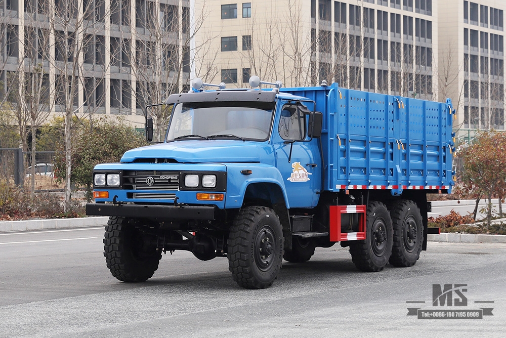 170 hp ຂັບຫົກລໍ້ EQ2082 Dump Truck_Dongfeng 6WD EQ2082 Dump Truck_Pointed 240 Transport Vehicle_6×6 25Y ລົດບັນທຸກພິເສດສົ່ງອອກ