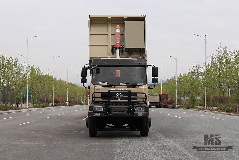 260hp Dongfeng 6×6 Off-road Special Dump Truck_Six-wheel Drive three-axle rear twin-tire Mining Truck_Customized 7T/13T Lift Truck_Export ລົດພິເສດ