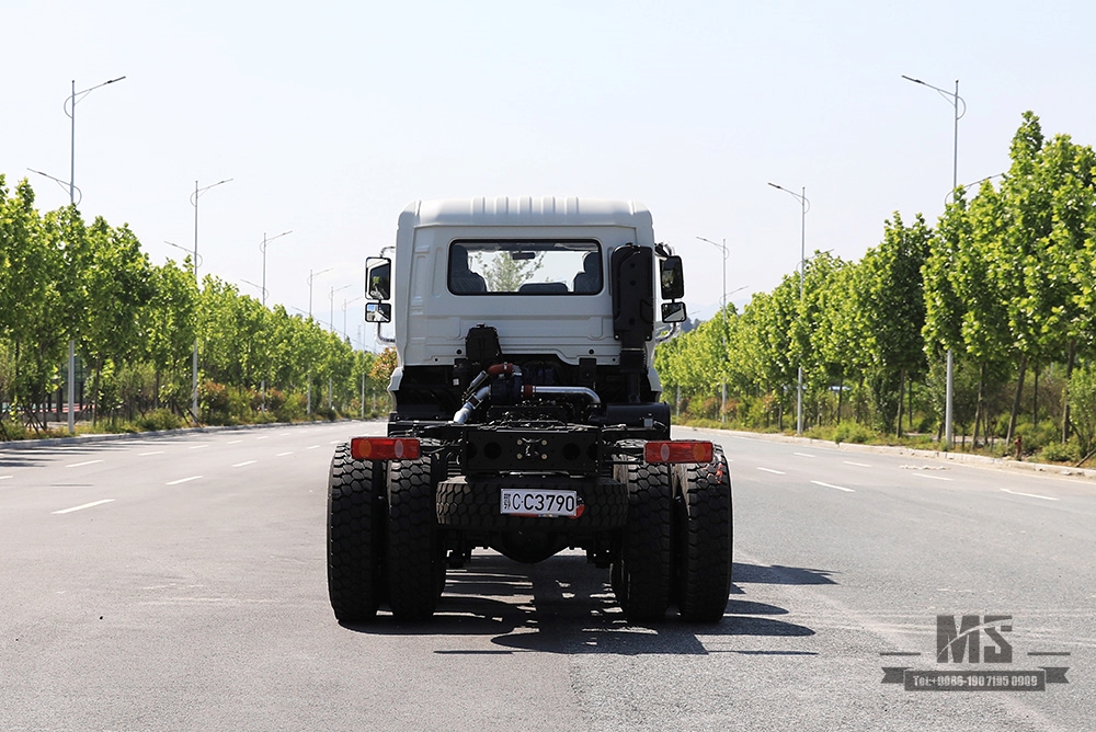 266 HP Dongfeng ຂັບຫົກລໍ້ Off-road Chassis_6×6 Flathead Row Half Special Chassis_All-wheel Drive three-axle 7T/13T/13T Transportation Truck Chassis_Export Special Vehicle