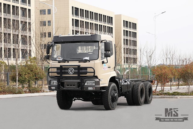 260hp Dongfeng Six wheel Chassis for Sale_6*6 Flathead Head Rear Eight wheels Truck Chassis Coversion Manufacturer_Dongfeng Export Special Vehicle Chassis