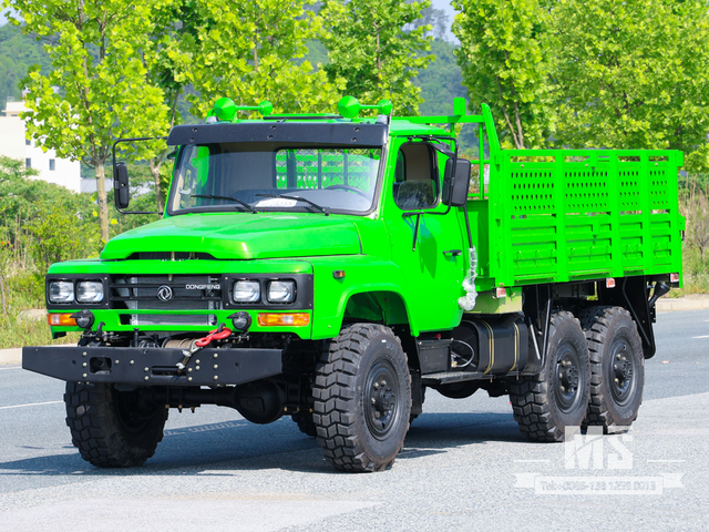6X6 Dongfeng Turquoise EQ2082 SingleRow Cab Trucks 6WD ລົດບັນທຸກ Off-road