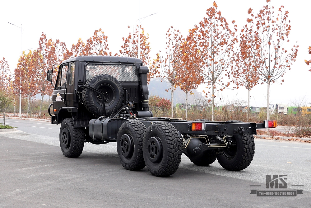 190 HP Dongfeng EQ2102 Off-road Truck Three-axle Chassis_Black Six wheel Drive Black Cargo Truck Chassis_All-wheel drive EQ2102G Export Special Purpose Vehicle Chassis