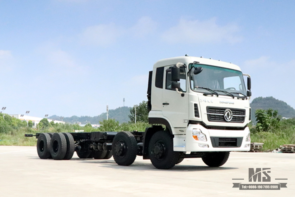 Dongfeng 8*4 Special Truck Chassis_30-ton Four-axle Dongfeng Heavy-duty Commercial Vehicle Chassis_Export Special Purpose Chassis customization and modification